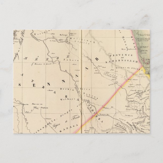 Cartão Postal Sudão, Etiópia (Frente)