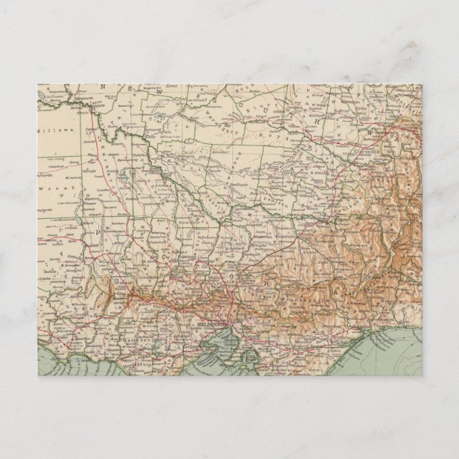 Cartão Postal Sudeste da Austrália por 168 (Frente)