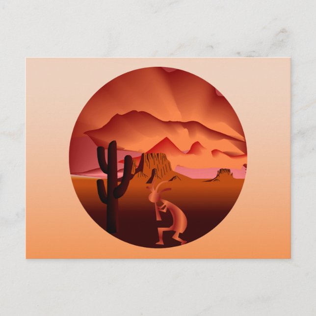 Cartão Postal Sudoeste Kokopelli (Frente)