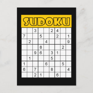 Cartão Postal Sudoku Card