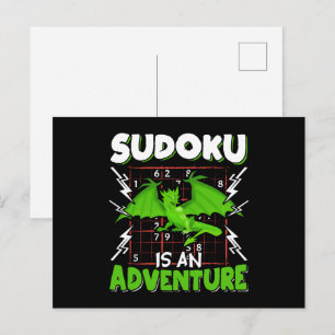 Cartão Postal Sudoku é um Amante de Puzzle de Aventura