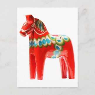 Cartão Postal Suecia Dala Horse