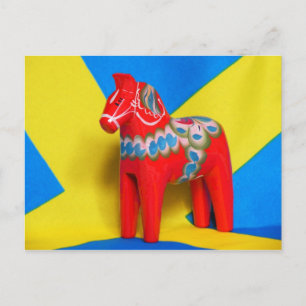 Cartão Postal Suecia Dala Horse