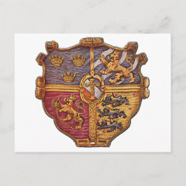 Cartão Postal Suecia de armas antigas da Casaco