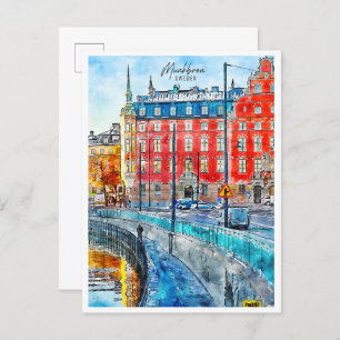 Cartão Postal Suecia de Munkbron