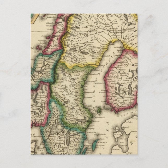 Cartão Postal Suecia e Noruega 2 (Frente)