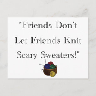 Cartão Postal Suéteres Assustados!