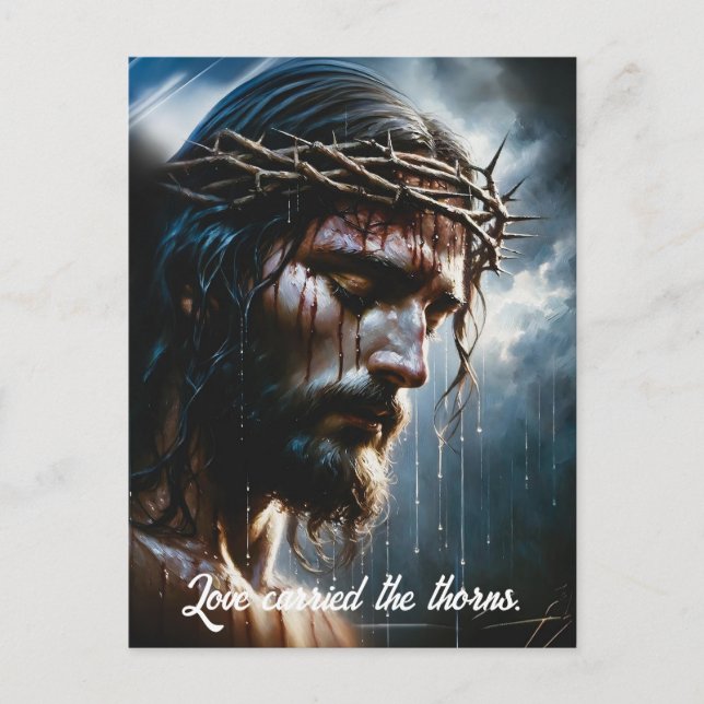 Cartão Postal Suffering and Sacrifice Portrait  (Frente)