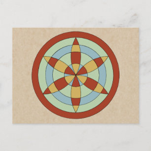 Cartão Postal Suffolk Hexafoil (Daisy Wheel)