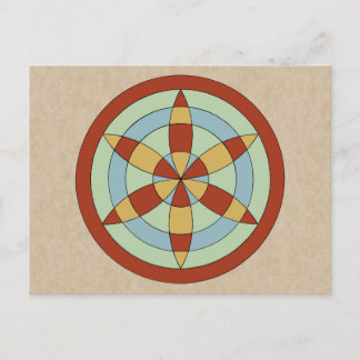 Cartão Postal Suffolk Hexafoil (Daisy Wheel)