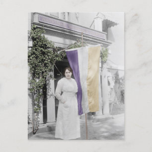 Cartão Postal Suffragette no Quartel-General do Partido Nacional