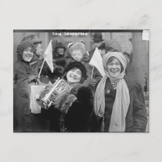 Cartão Postal Suffragistas Rosa Sanderman e Elizabeth Freeman (Frente)