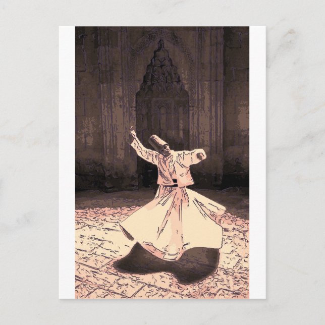 Cartão Postal sufi master in trance (Frente)