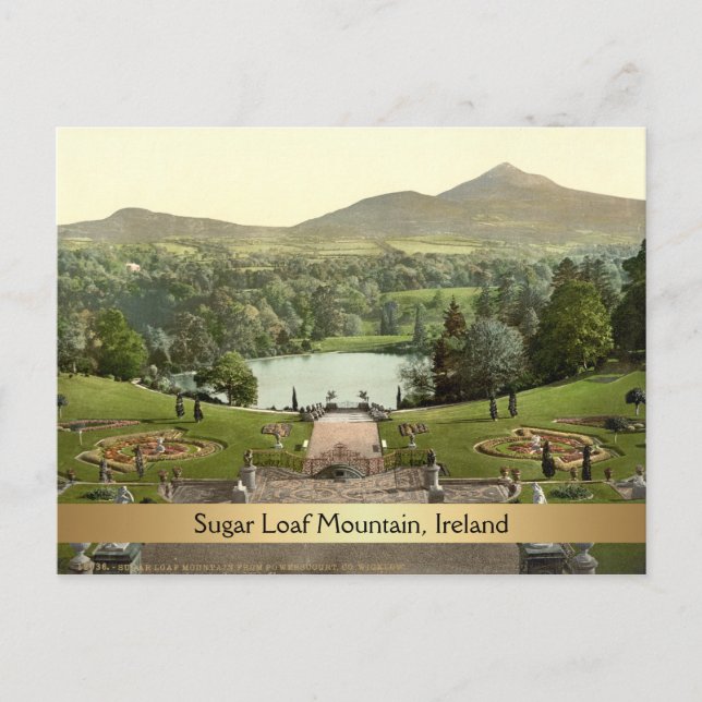 Cartão Postal Sugar Loaf Mountain, County Wicklow, Irlanda (Frente)