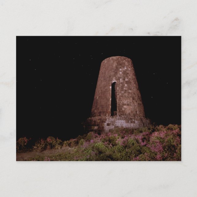 Cartão Postal Sugar Mill at Night, Caribbean Island of Nevis (Frente)