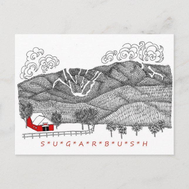 Cartão Postal Sugarbush Vermont (Frente)