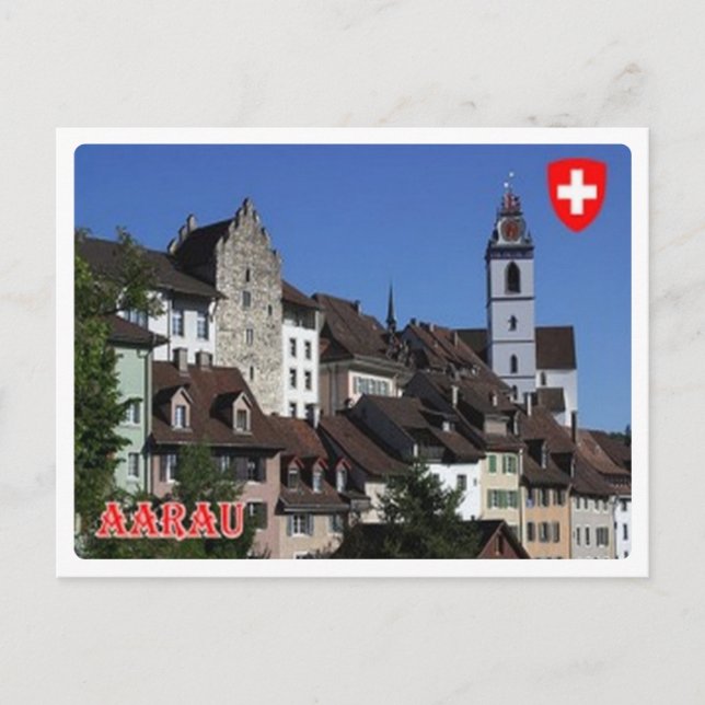 Cartão Postal Suiça - Aarau (Frente)