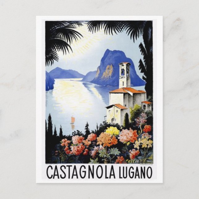 Cartão Postal Suíça Antiga - (Frente)