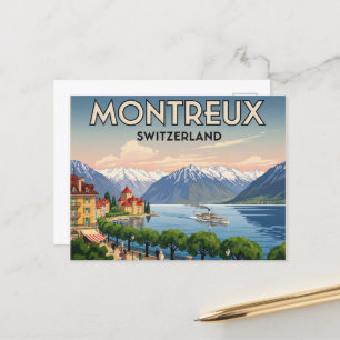 Cartão Postal Suiça Art em MONux