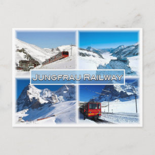 Cartão Postal SUIÇA CH - Caminho de Jungfrau -
