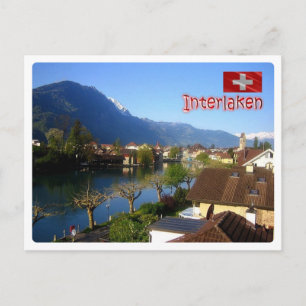Cartão Postal Suiça - Interlaken -