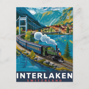 Cartão Postal Suiça Interlaken
