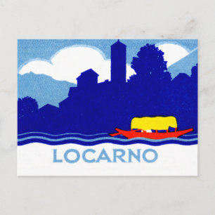 Cartão Postal suiça Locarno 1925