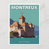 Suiça Montreux Chateau de Chillon Abstrato