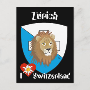 Cartão Postal Suiça Postkarte Zürich Schweiz