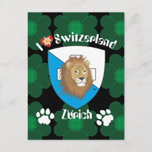 Cartão Postal Suiça Postkarte Zürich Schweiz