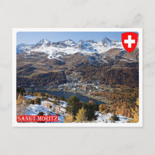 Cartão Postal Suiça - Santo Moritz -