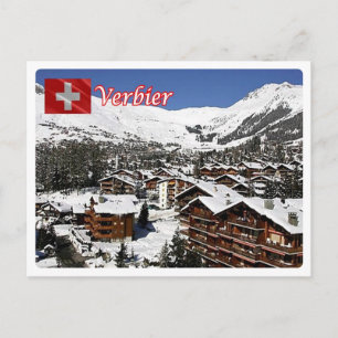 Cartão Postal Suiça - Verbier -