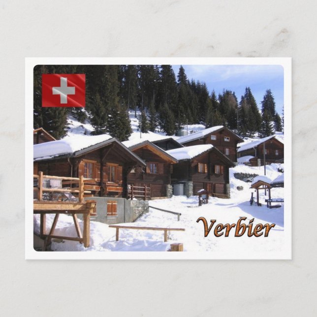 Cartão Postal Suiça - Verbier - (Frente)