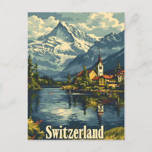 Cartão Postal Suíça vintage