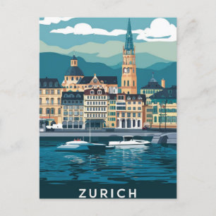 Cartão Postal Suiça Zurich
