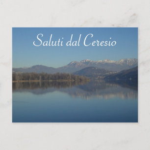 Cartão postal suíço do lago Lugano (Ceresio)