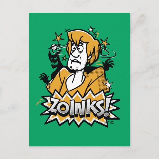 Cartão Postal Sujo "Zoinks"! Gráfico de Meio-Tom (Frente)