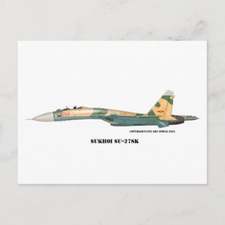 Cartão Postal Sukhoi SU-27SK Flanker