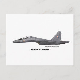 Cartão Postal Sukhoi SU-30MKI