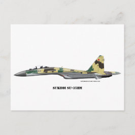 Cartão Postal Sukhoi SU-35BM