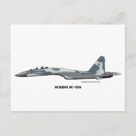 Cartão Postal Sukhoi SU-35S