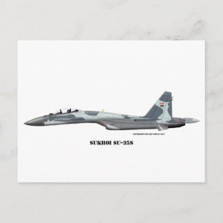 Cartão Postal Sukhoi SU-35S