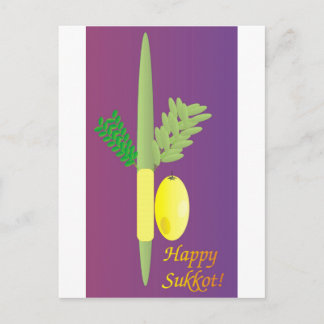Cartão Postal Sukkot 4 minim