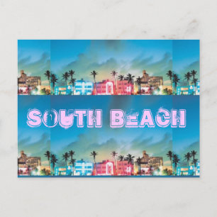 Cartão Postal SUL BEACH, Florida