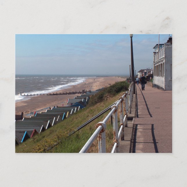 Cartão Postal Sul, Vista do Mar de Suffolk (Frente)