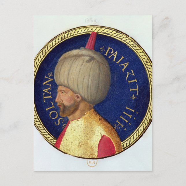 Cartão Postal Sultan Bayezid I (Frente)