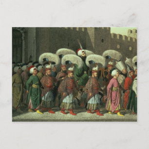 Cartão Postal Sultão Mahmud II em Procissão, 1809