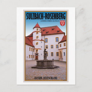 Cartão Postal Sulzbach-Rosenberg - Castelo de Sulzbach