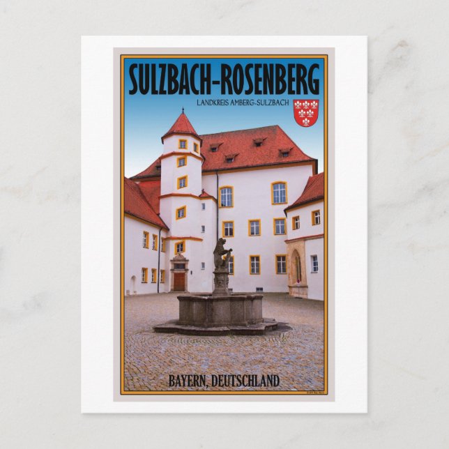 Cartão Postal Sulzbach-Rosenberg - Castelo de Sulzbach (Frente)