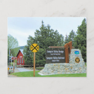 Cartão Postal Sumário Histórico Dourado Dredge e Parque Ferroviá